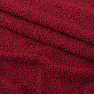 Red Boucle Fabric