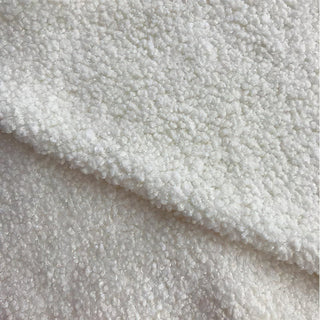 White Boucle Fabric