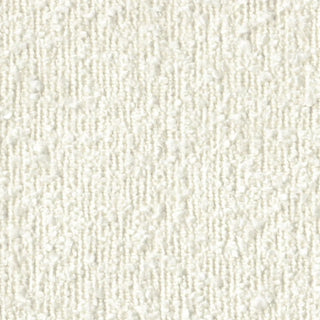 Close-up of cream boucle fabric texture on Marina Channel Ottoman