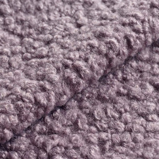 Lavender Gray Boucle Fabric - Anti-Pilling Wool Blend