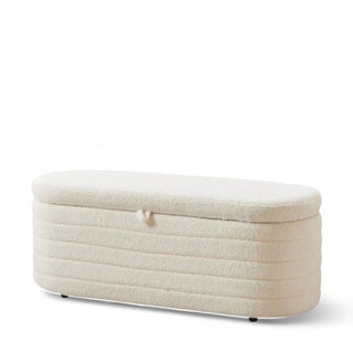 Boucle Storage Ottomans