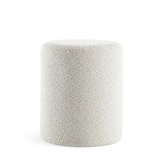Round boucle Ottomans