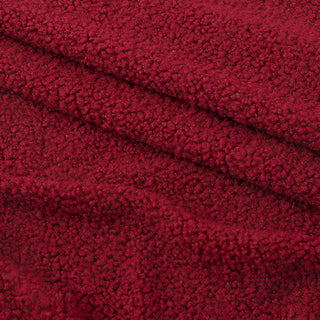 Red Boucle Fabric