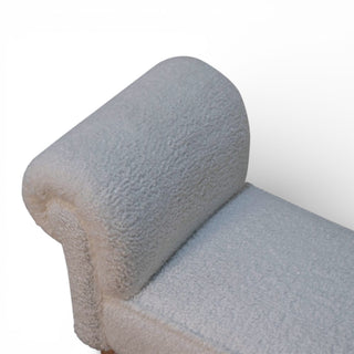 Gray textured armchair on a white background