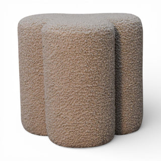 Chair with wooden frame, cushioned seat, and leather straps on a white background