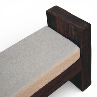 Wooden pet ramp with textured surface on a white background