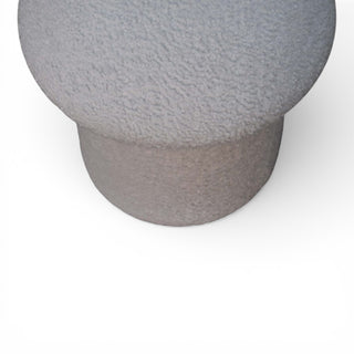Gray textured vase on a white background