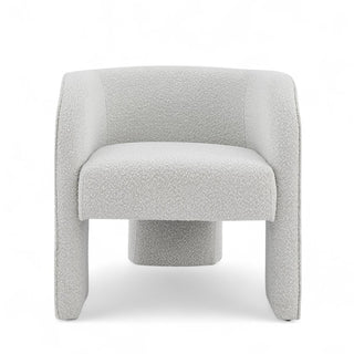 Boucle Accent Chair - Cosmo Curved Design
