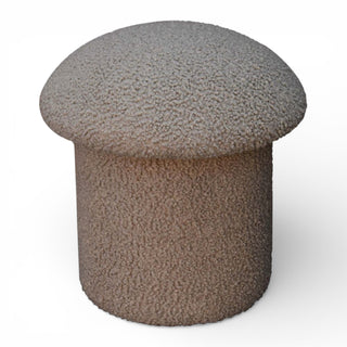 Textured round stool on a white background