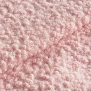 Blush Pink Boucle Fabric | Anti-Pilling Wool Blend