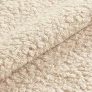 Cream Boucle Fabric | Anti-Pilling Wool Blend