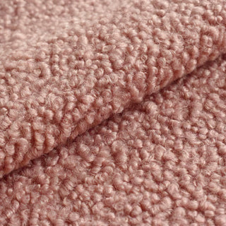 Dusty Pink Boucle Fabric | Anti-Pilling Wool Blend