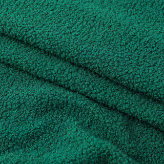 Emerald Green Boucle Fabric - Plush Polyester Blend