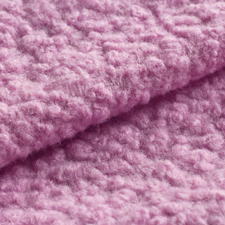 Orchid Pink Boucle Fabric | Anti-Pilling Wool Blend