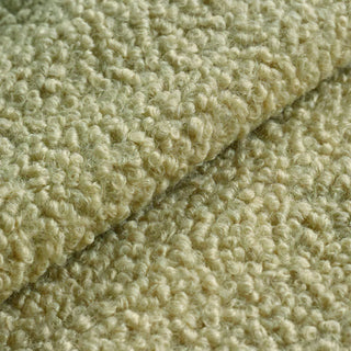 Sage Green Boucle Fabric | Anti-Pilling Wool Blend