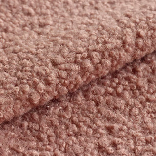 Terracotta Boucle Fabric | Anti-Pilling Wool Blend